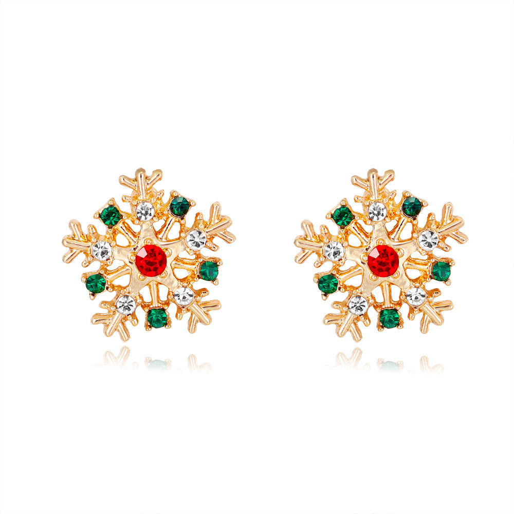 Christmas Series Earrings Fashion Creative Alloy