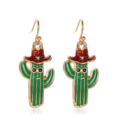 Christmas Snowflake Ribbon Deer Bell Earrings