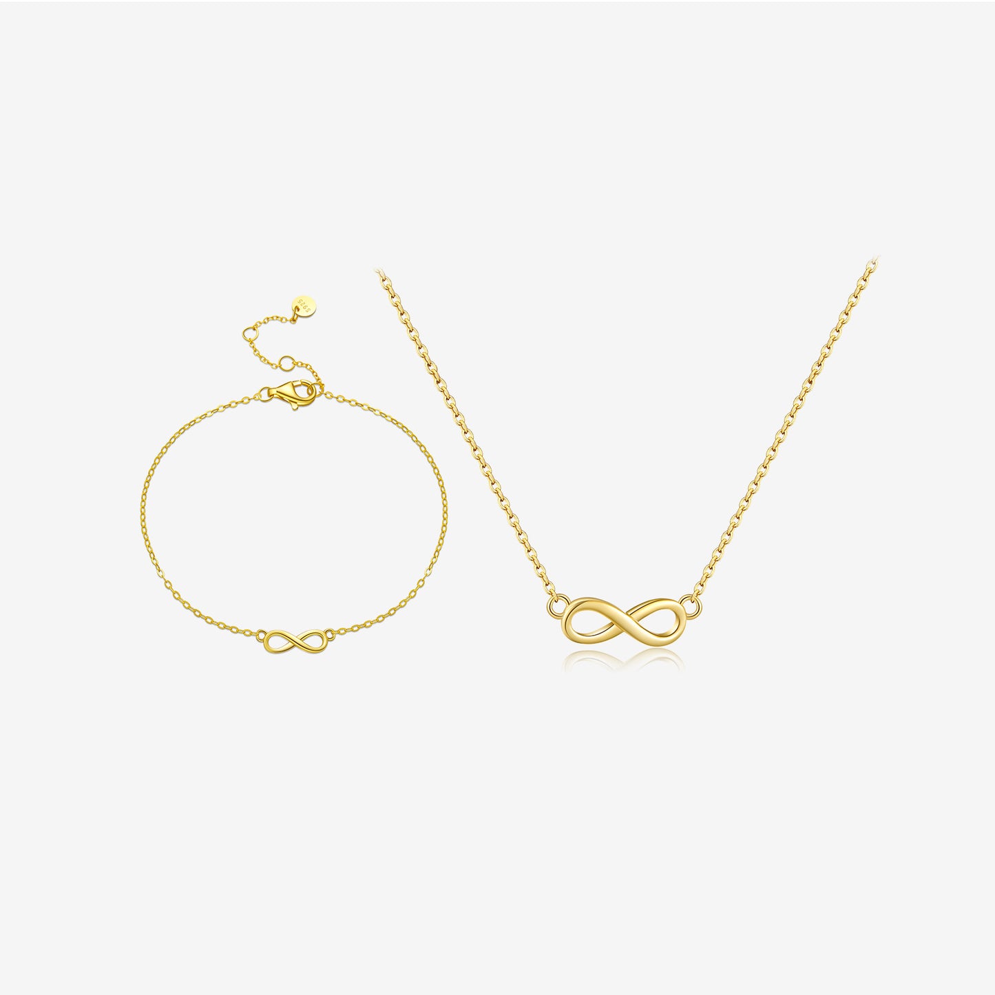 S925 Sterling Silver Horizontal 8-word Necklace Bracelet