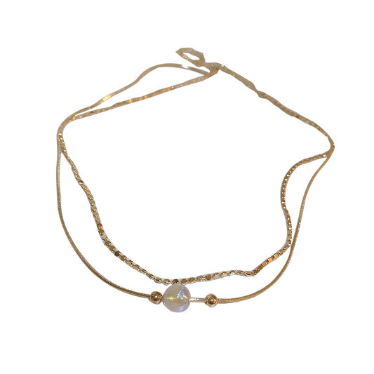 Color Light Mermaid Pearl Chain Multi-layer