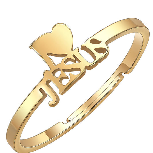Stylish Adjustable Men's And Women's Same Ring