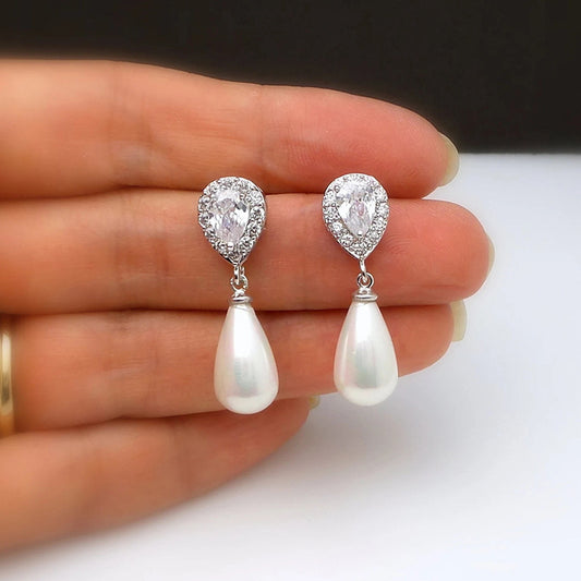 Water Drop Creative Drop Earrings Inlay