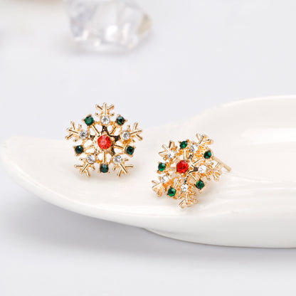 Christmas Series Earrings Fashion Creative Alloy
